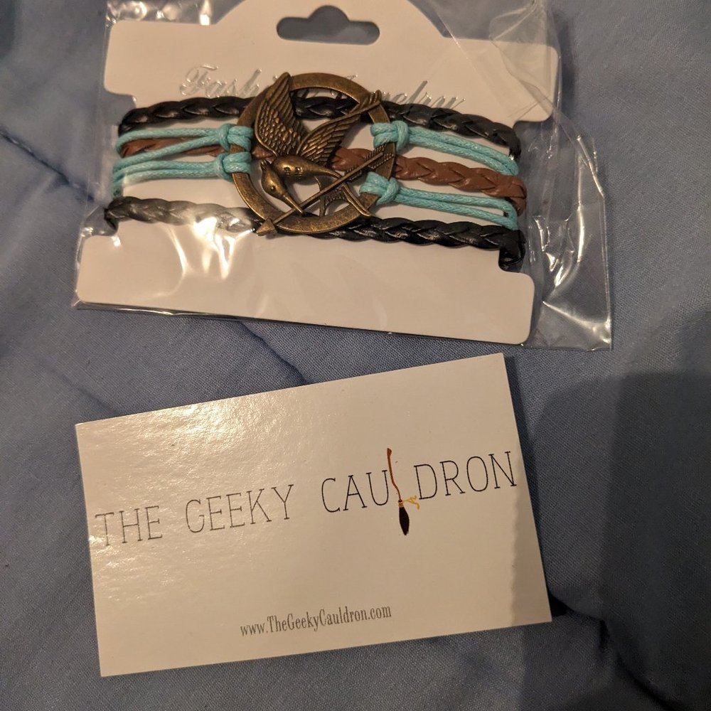Geeky Cauldron Mockingjay bracelet
